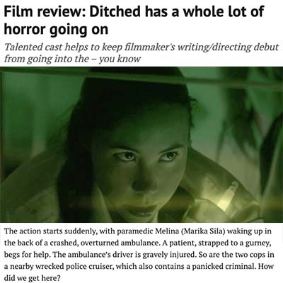 Film review: Ditched has a whole lot of horror going on